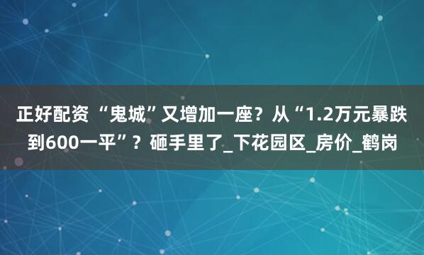 正好配资 “鬼城”又增加一座？从“1.2万元暴跌到600一平”？砸手里了_下花园区_房价_鹤岗